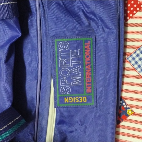 Purple Travel Gym Bag with Shoulder Strap - Picture 2 of 13